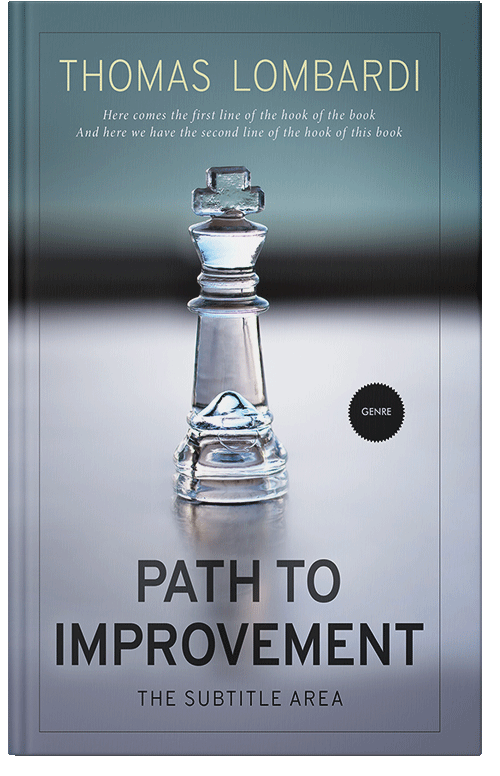 Front view of Premade Business Book Cover - Regent Gray