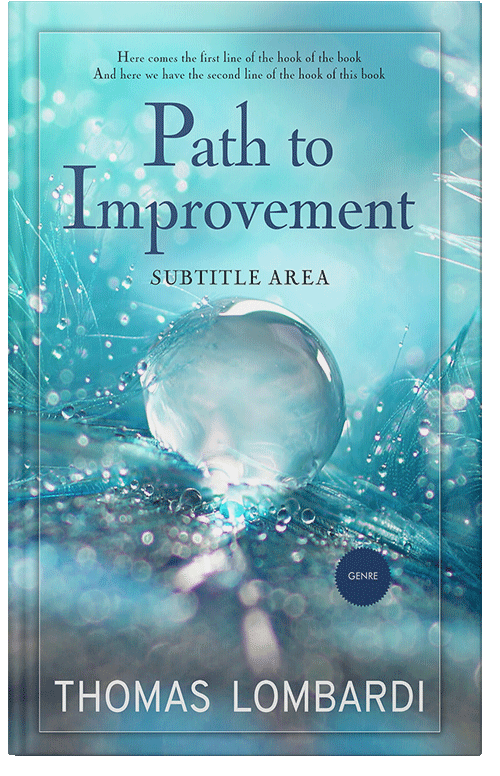 Front view of Premade Self-Improvement & Self-Help Book Cover - Glacier