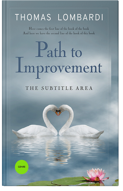 Front view of Premade Self-Improvement & Self-Help Book Cover - Bali Hai