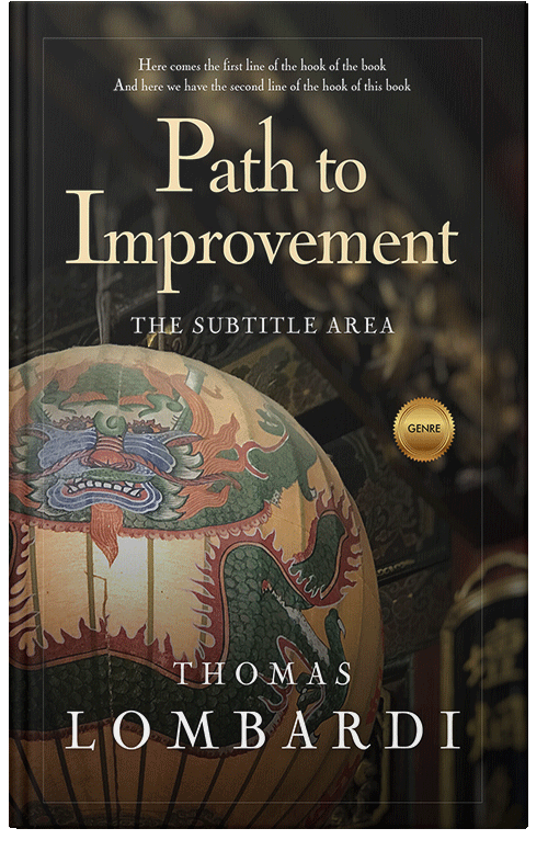 Front view of Premade Religion & Spirituality Book Cover - Oil