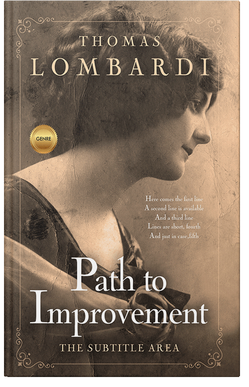 Front view of Mondo #2199 - Premade Historical Book Cover