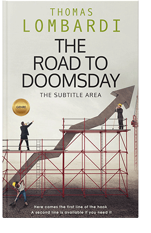 Pre Made Book Cover Green White