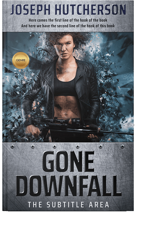 Front view of Outer Space #2225 - Premade Action & Adventure Book Cover