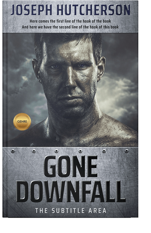 Front view of Mako #2226 - Premade Action & Adventure Book Cover