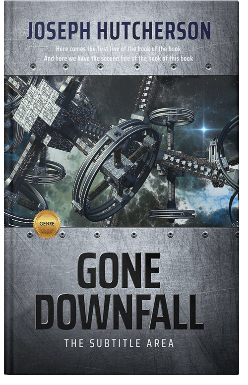 Front view of Outer Space #2227 - Premade Science Fiction Book Cover