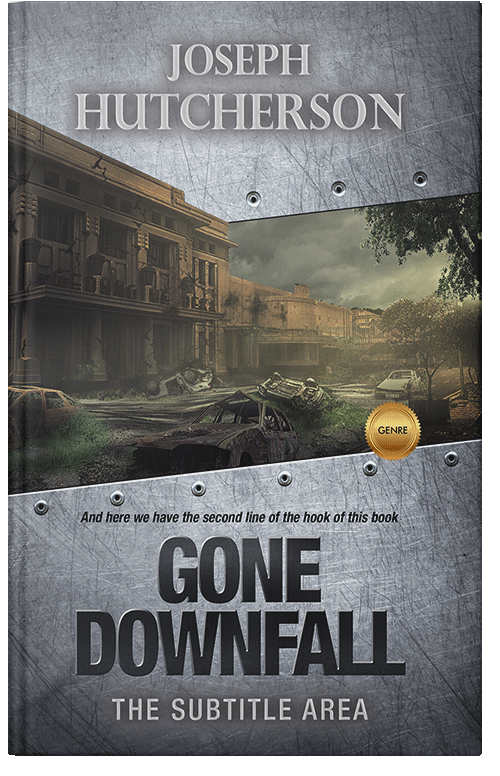 Front view of Premade Apocalyptica Book Cover - Ironside Gray