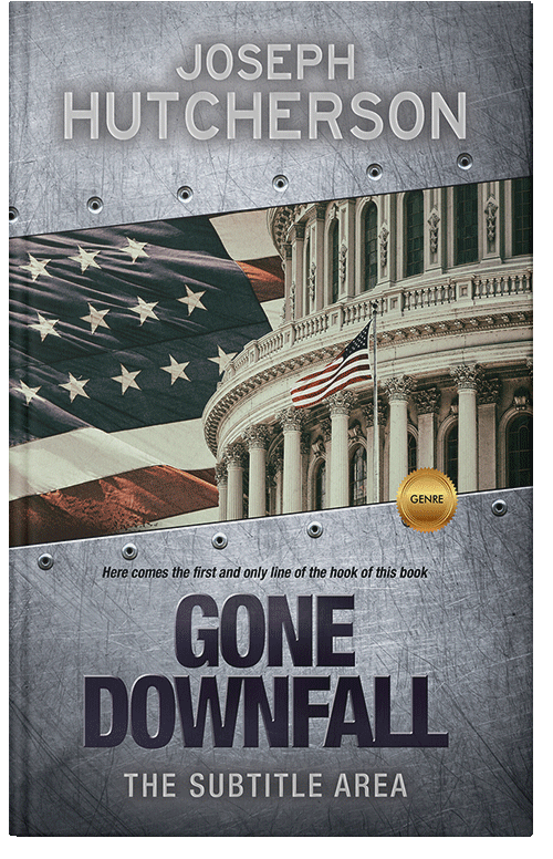 Front view of Premade Action & Adventure Book Cover - Edward