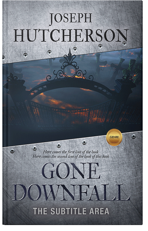 Front view of Ebony Clay #2254 - Premade Horror Book Cover