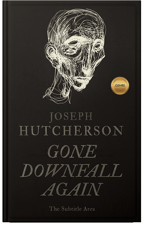 Front view of Asphalt #2257 - Premade Abstract Book Cover