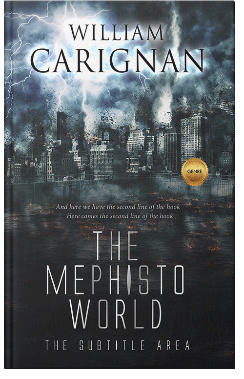 Front view of Outer Space #2273 - Premade Apocalyptica Book Cover