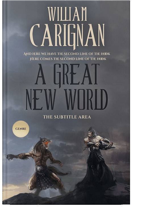 Front view of Abbey #2284 - Premade Fantasy Book Cover