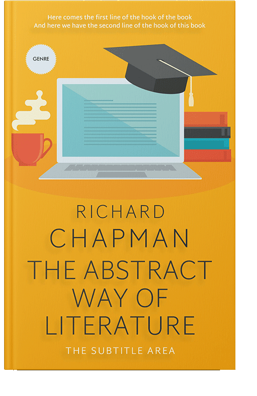 Front view of Buttercup #2290 - Premade Abstract Book Cover