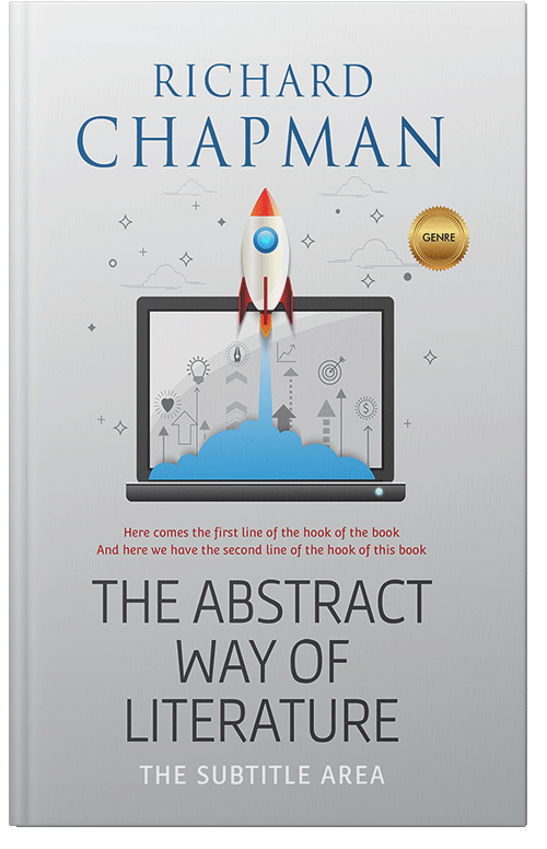 Front view of Premade Business Book Cover - Iron