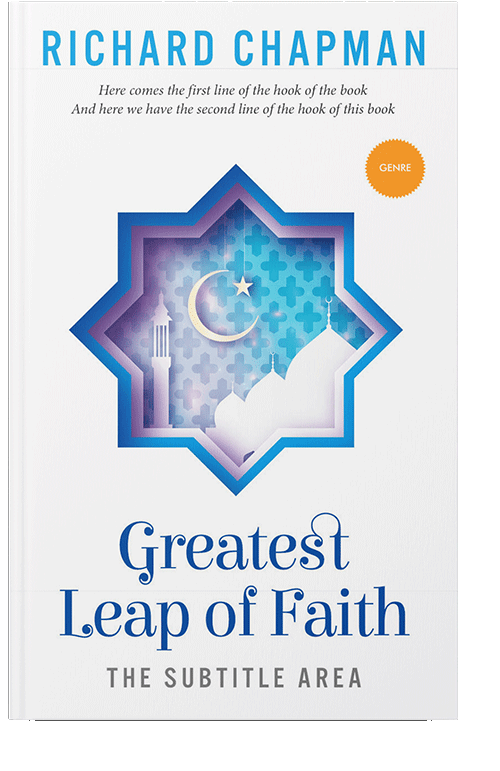 Front view of Denim #2304 - Premade Religion & Spirituality Book Cover