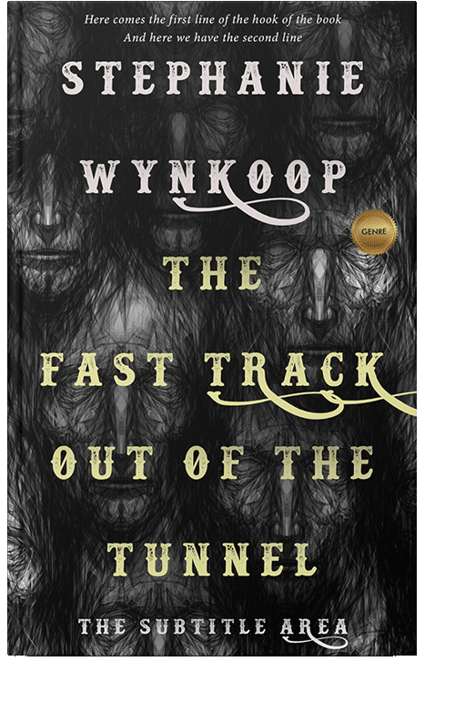 Front view of Cod Gray #2319 - Premade Horror Book Cover