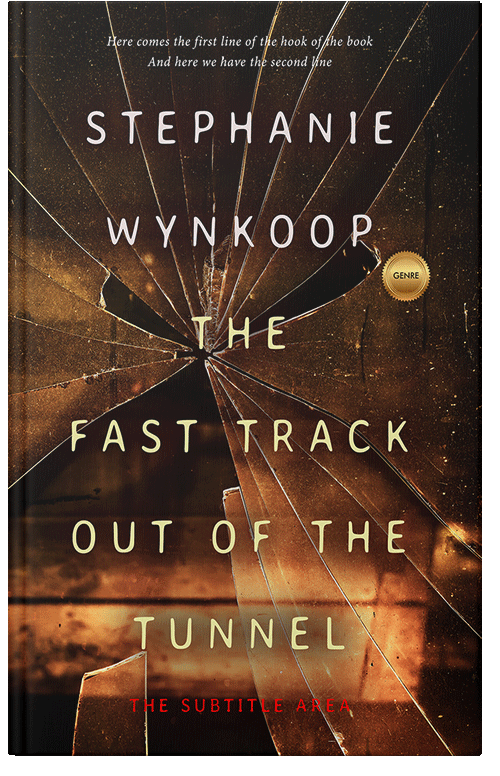 Front view of Premade Mystery & Thriller & Suspense Book Cover - Antique Brass