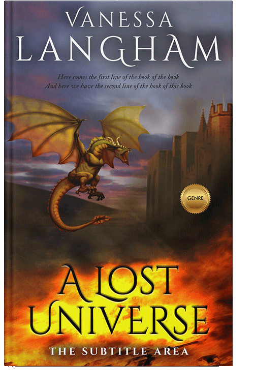 Front view of Woody Brown #2350 - Premade Fantasy Book Cover