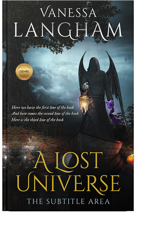 Front view of Rainee #2353 - Premade Fantasy Book Cover