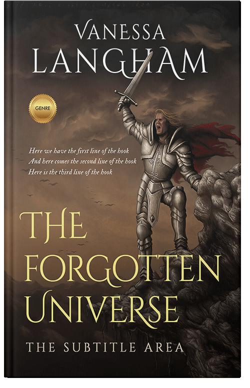 Front view of Zeus #2354 - Premade Fantasy Book Cover