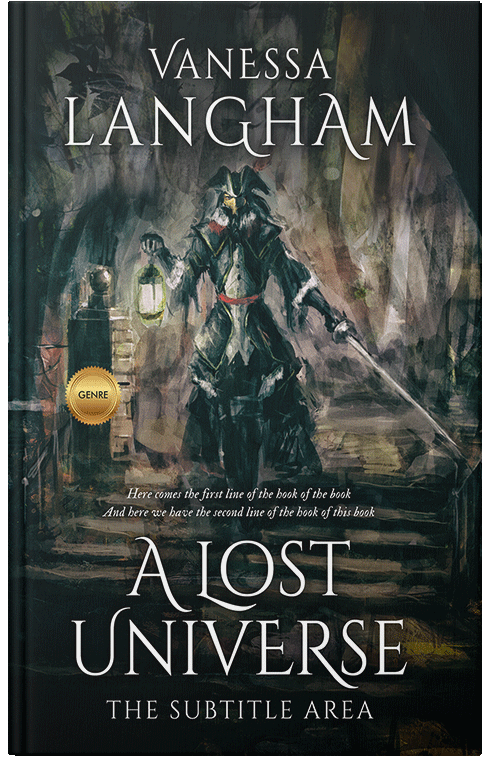 Front view of Aztec #2358 - Premade Fantasy Book Cover