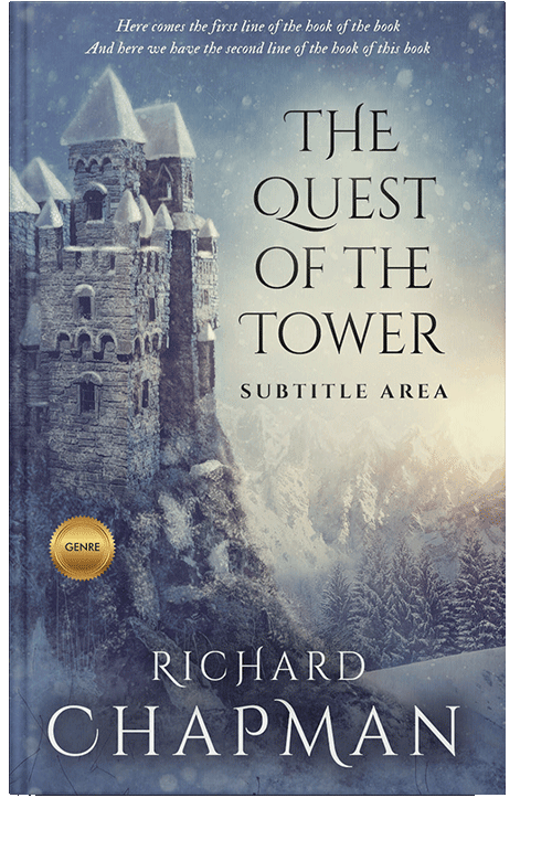 Front view of Pale Sky #2370 - Premade Fantasy Book Cover