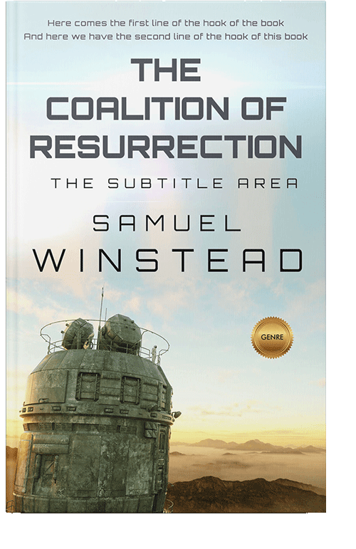 Front view of Gray Nurse #2377 - Premade Science Fiction Book Cover