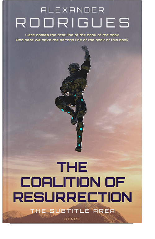 Front view of Bazaar #2395 - Premade Science Fiction Book Cover