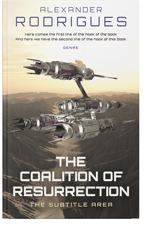 Front view of Armadillo #2397 - Premade Science Fiction Book Cover