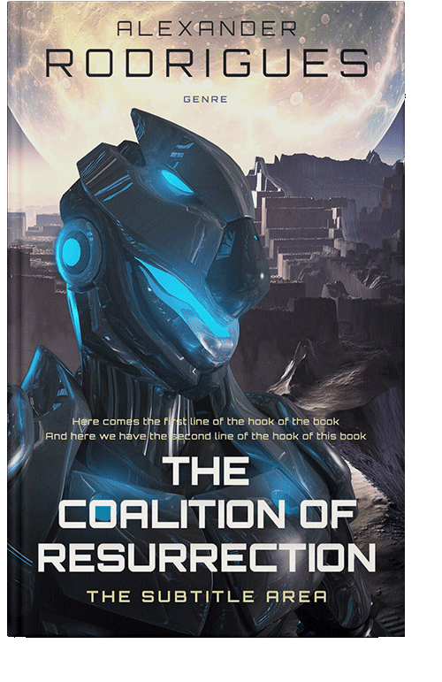 Front view of Pearl Bush #2399 - Premade Science Fiction Book Cover