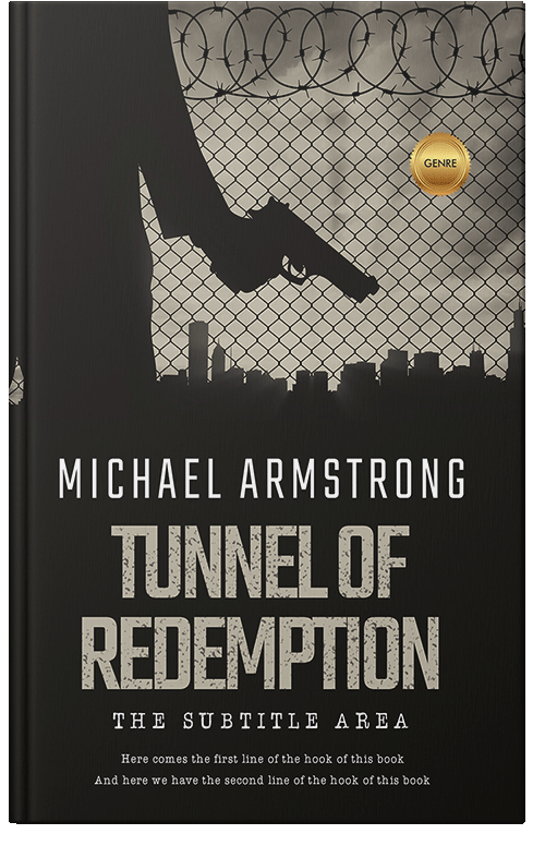 Front view of Premade Action & Adventure Book Cover - Nomad