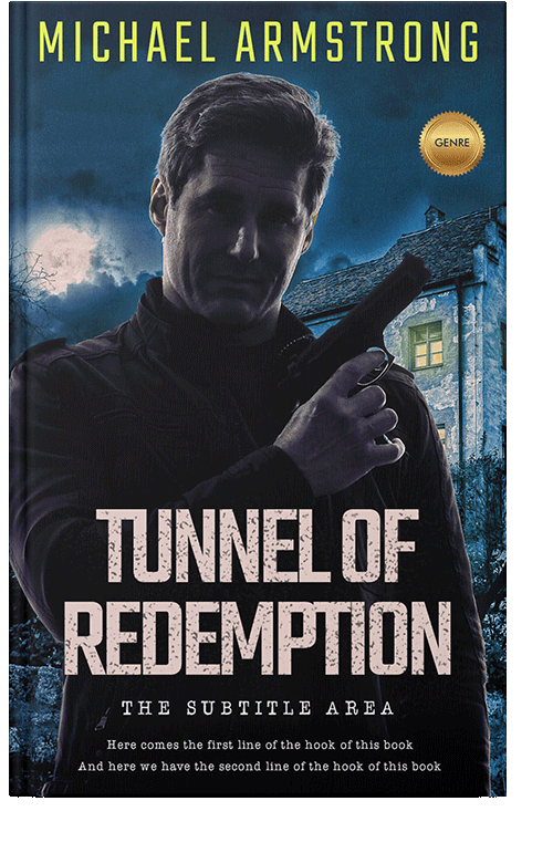 Front view of Ebony #2404 - Premade Mystery & Thriller & Suspense Book Cover