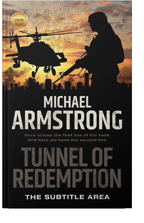 Front view of Tan #2412 - Premade Mystery & Thriller & Suspense Book Cover