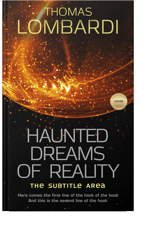 Front view of Creole #2445 - Premade Abstract Book Cover