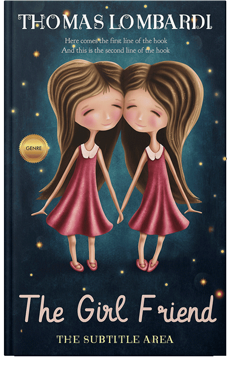 Front view of My Pink #2451 - Premade Abstract Book Cover