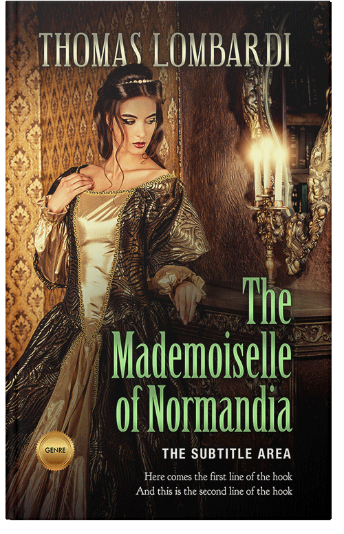 Front view of Laser #2457 - Premade Historical Book Cover