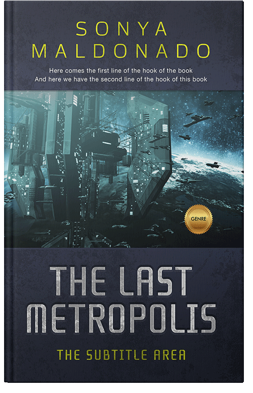 Front view of Premade Science Fiction Book Cover - Ebony Clay