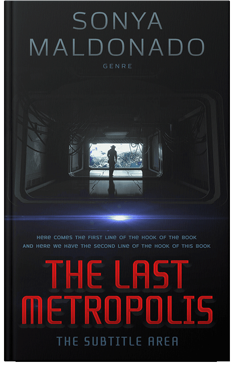 Front view of Cinder #2481 - Premade Apocalyptica Book Cover