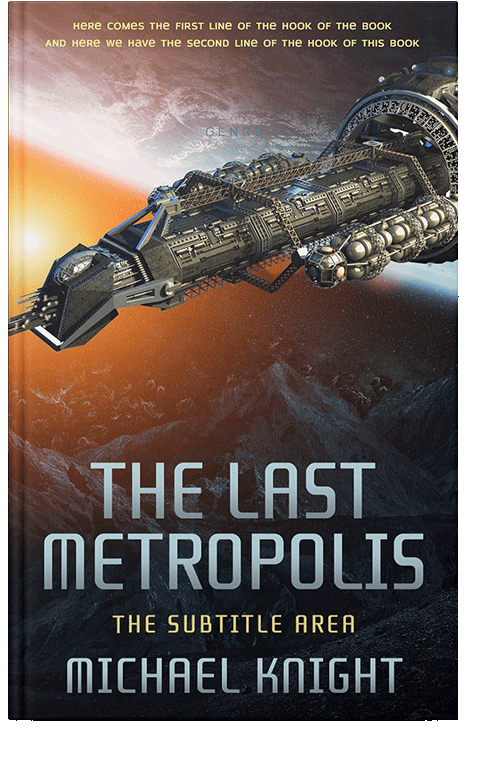 Front view of Cameo #2482 - Premade Apocalyptica Book Cover