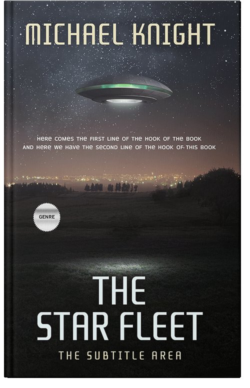 Front view of Premade Science Fiction Book Cover - Shark