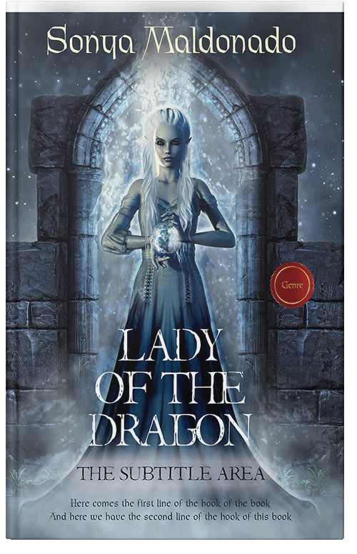 Front view of Premade Fantasy Book Cover - Ebony Clay