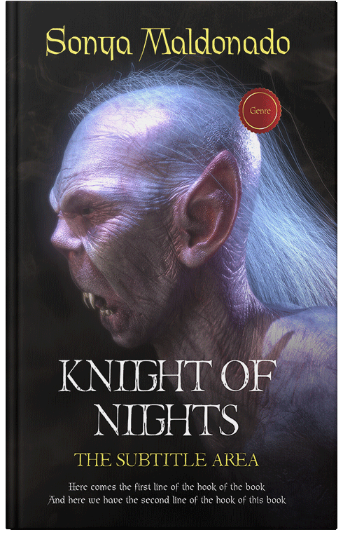 Front view of Thunder #2504 - Premade Horror Book Cover