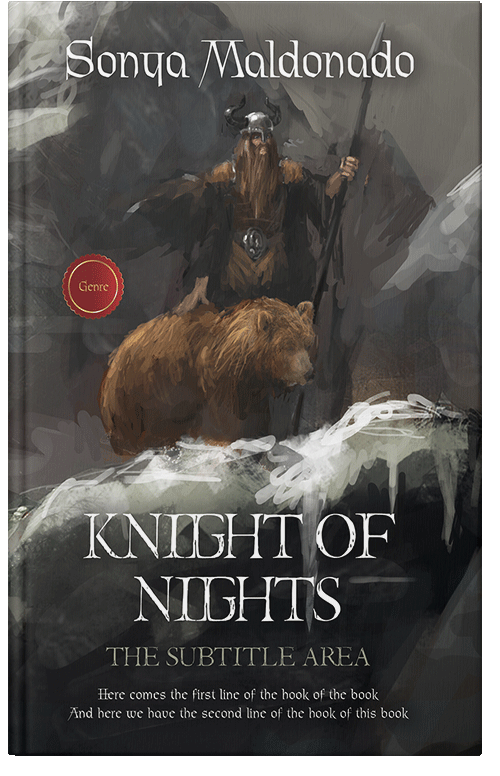 Front view of Dune #2507 - Premade Fantasy Book Cover