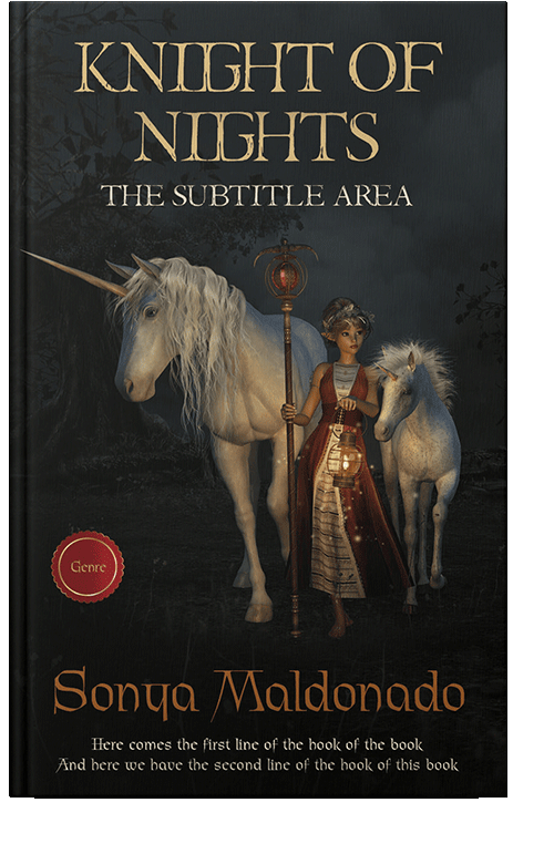 Front view of Woodsmoke #2513 - Premade Fantasy Book Cover