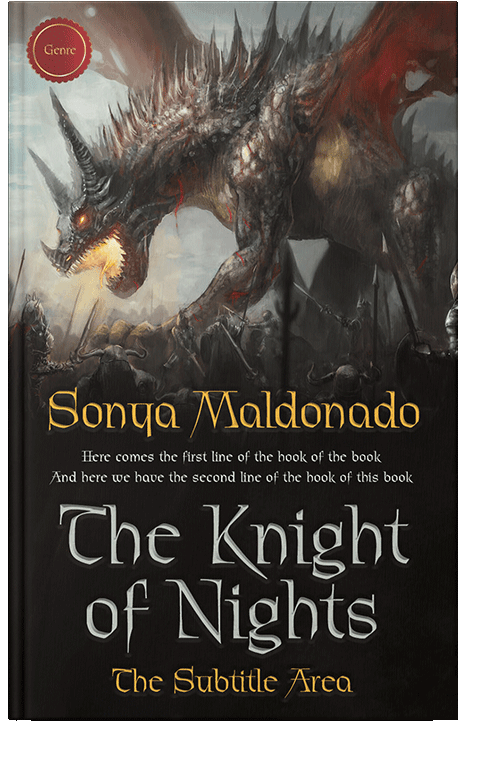 Front view of Malta #2517 - Premade Fantasy Book Cover
