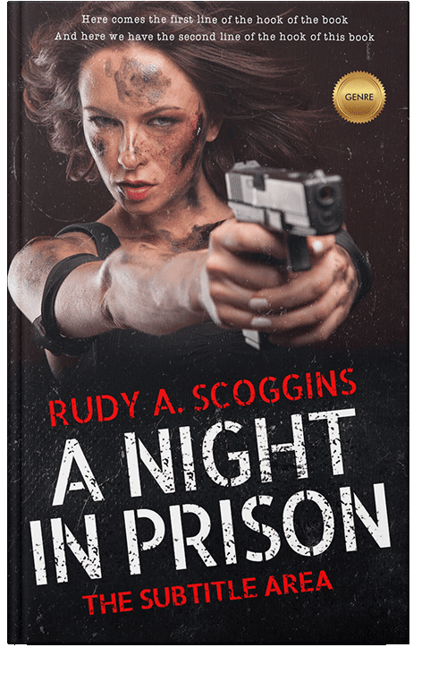 Front view of Old Rose #2538 - Premade Action & Adventure Book Cover