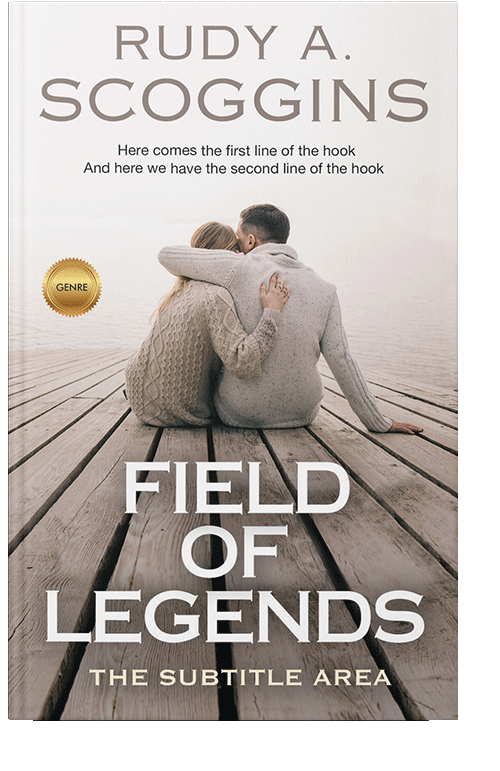 Front view of Swirl #2543 - Premade Romance Book Cover