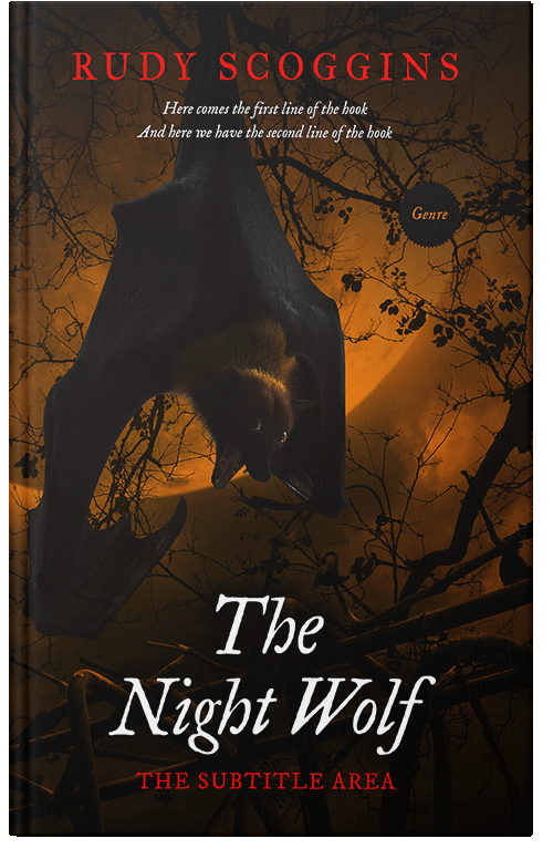 Front view of Crowshead #2578 - Premade Horror Book Cover