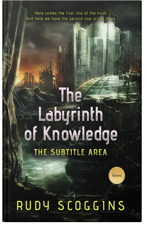 Front view of Chino #2585 - Premade Apocalyptica Book Cover