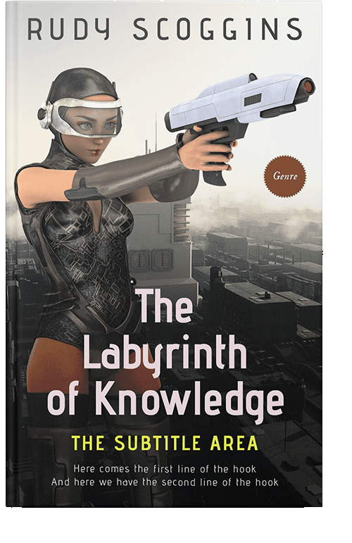 Front view of Pearl Bush #2588 - Premade Science Fiction Book Cover