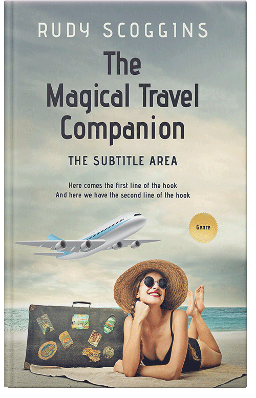 Front view of Premade Travel Book Cover - Kangaroo